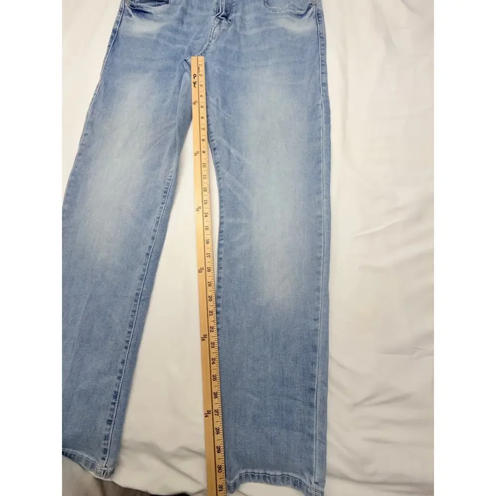 True Religion Geno Jeans Mens 34 Relaxed Slim Light Wash Stretch Denim
